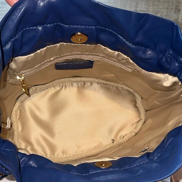Jennu Vegan Leather Bag Blue Women's Purse NWT - Picture 6 of 8